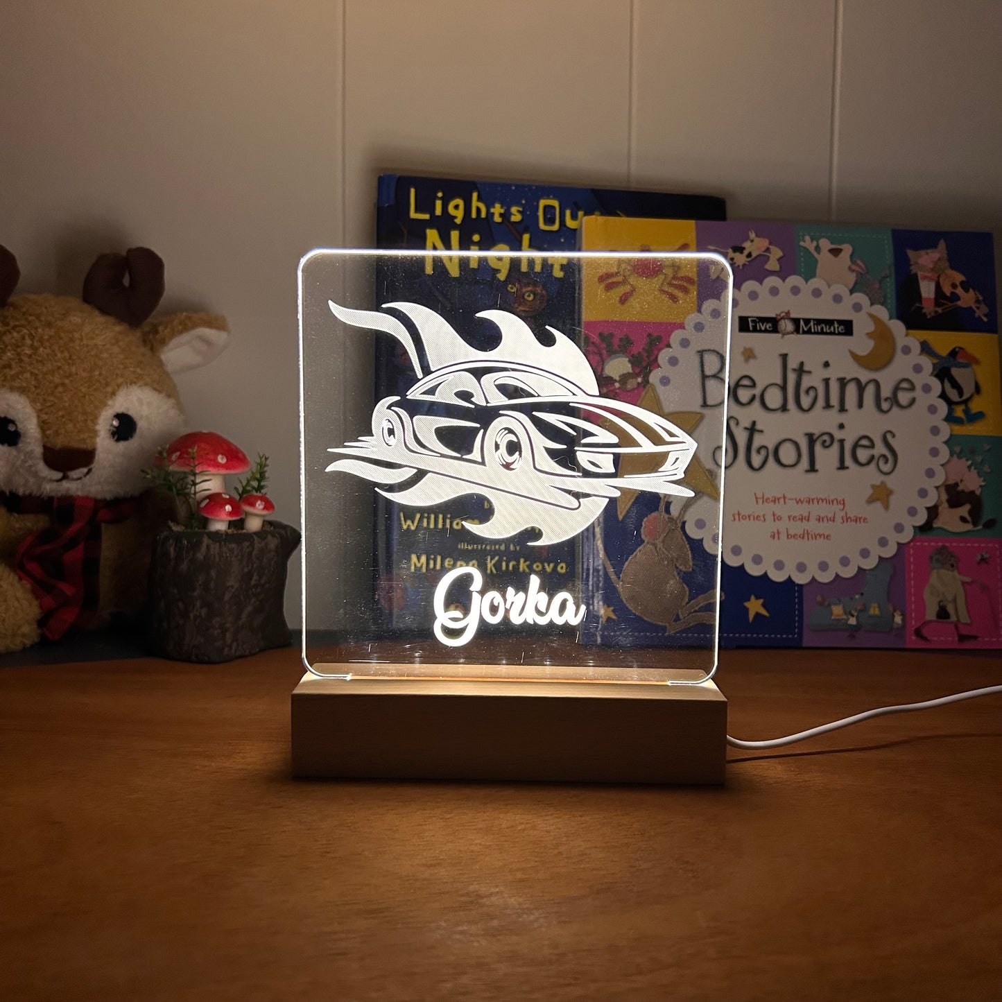 Race Car - Personalized Night Light