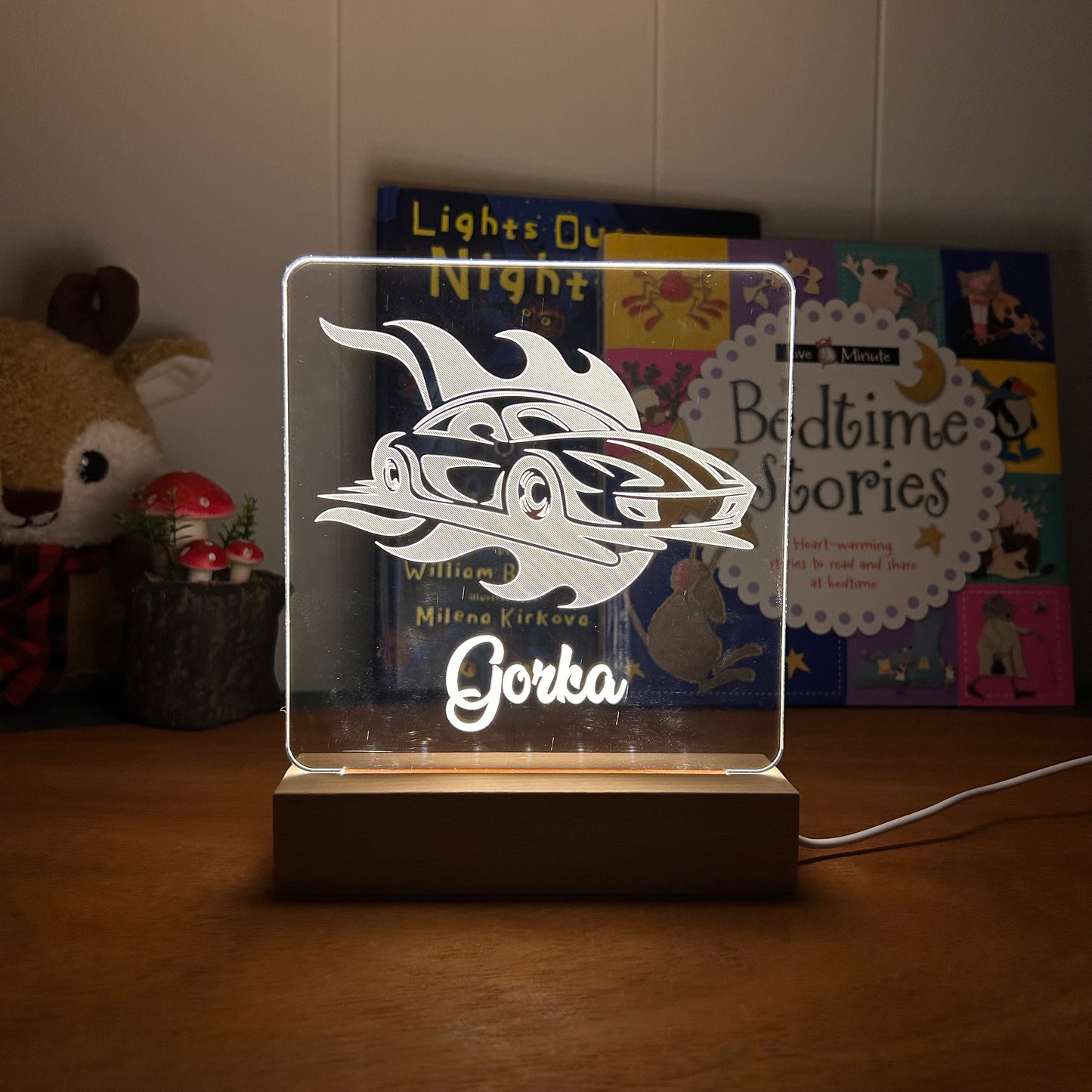 Race Car - Personalized Night Light