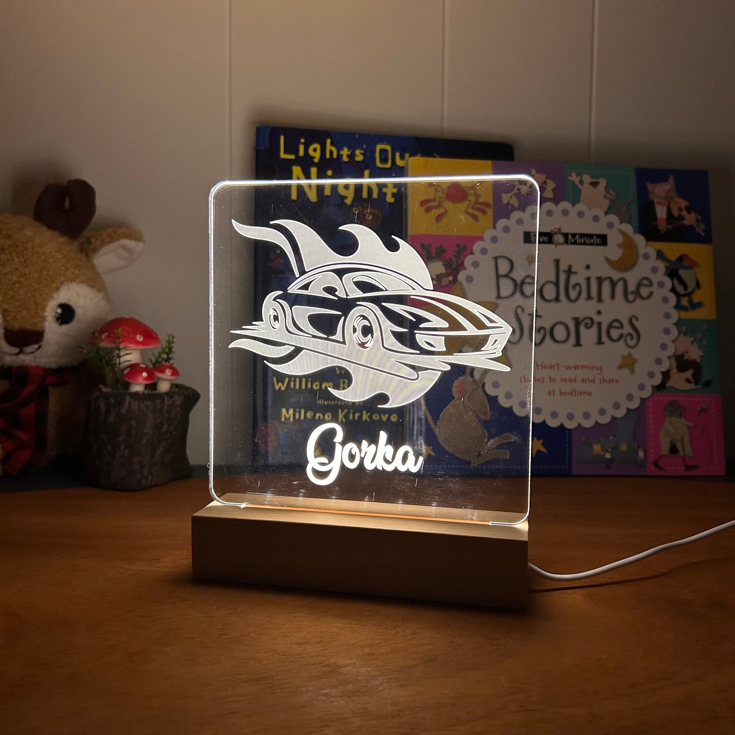 Race Car - Personalized Night Light