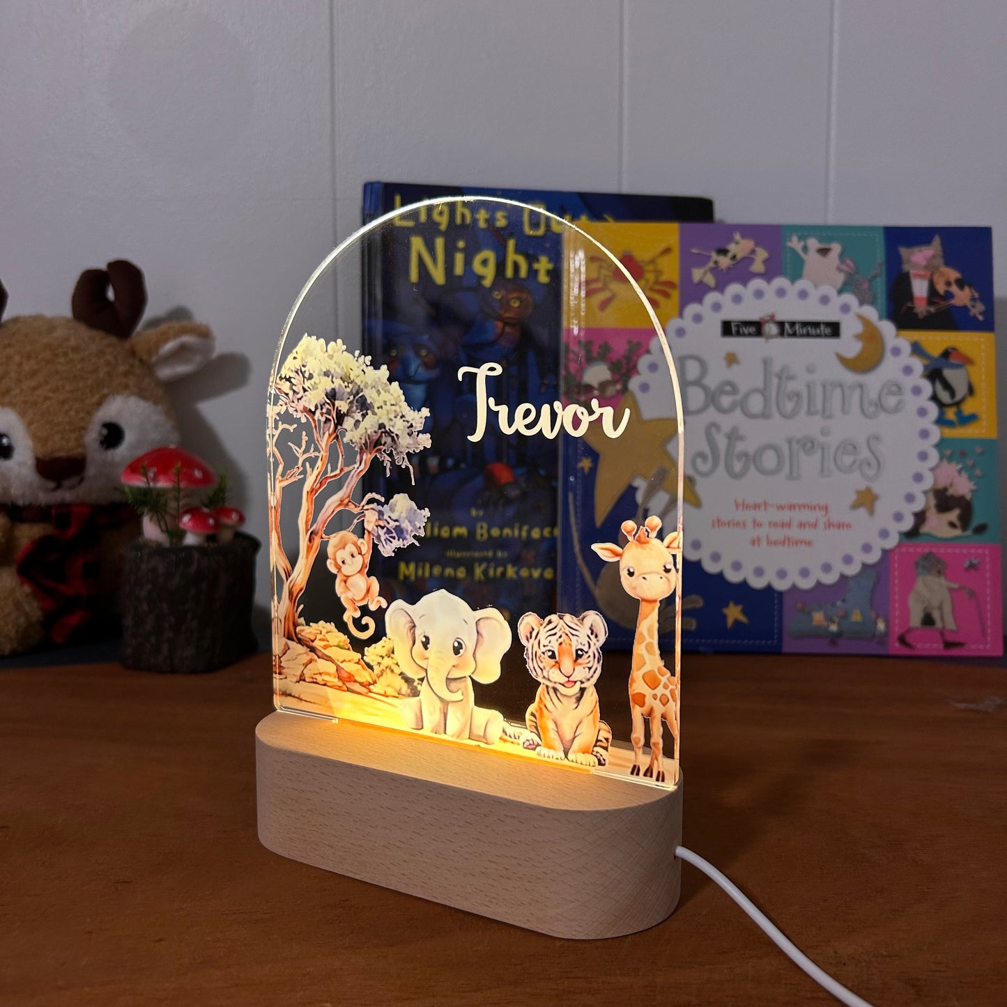 Safari Animals - Personalized Night Light