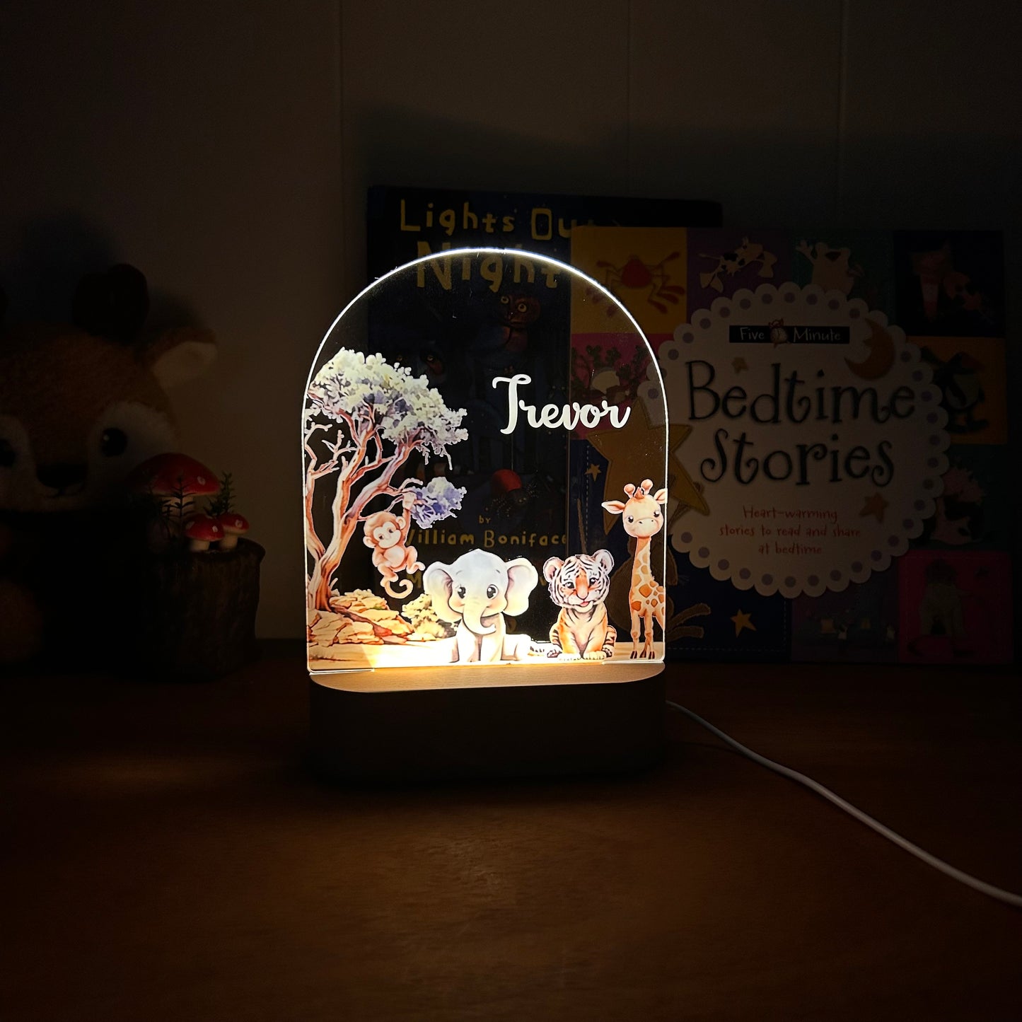 Safari Animals - Personalized Night Light