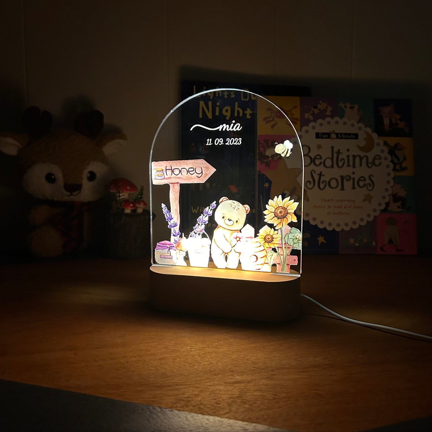 Bear & Honey - Personalized Night Light