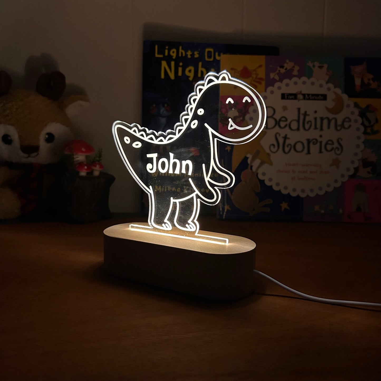 Velociraptor Dinosaur - Personalized Night Light