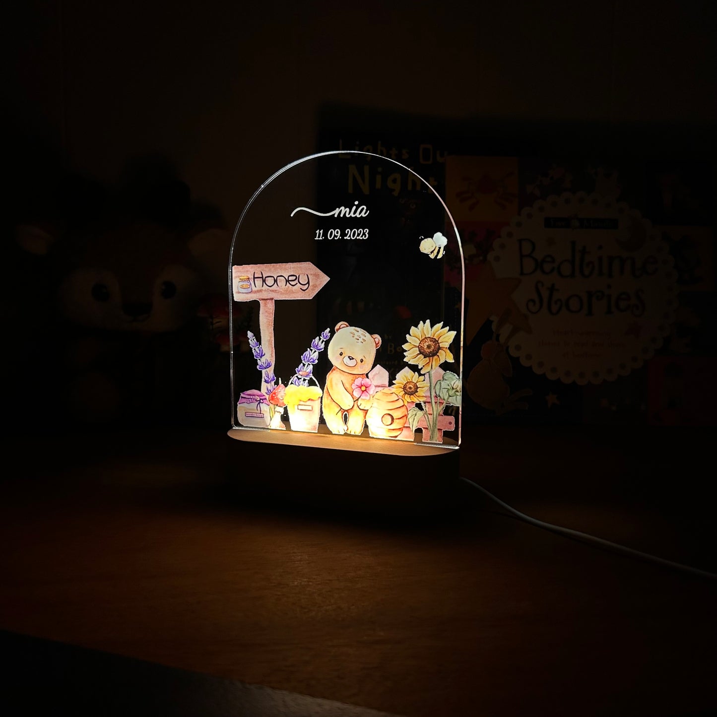 Bear & Honey - Personalized Night Light