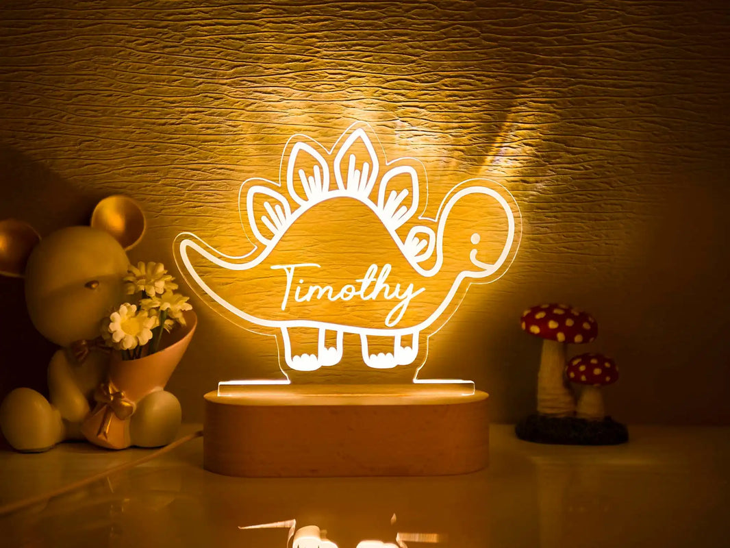 Dinosaur Classic Personalized Name Light