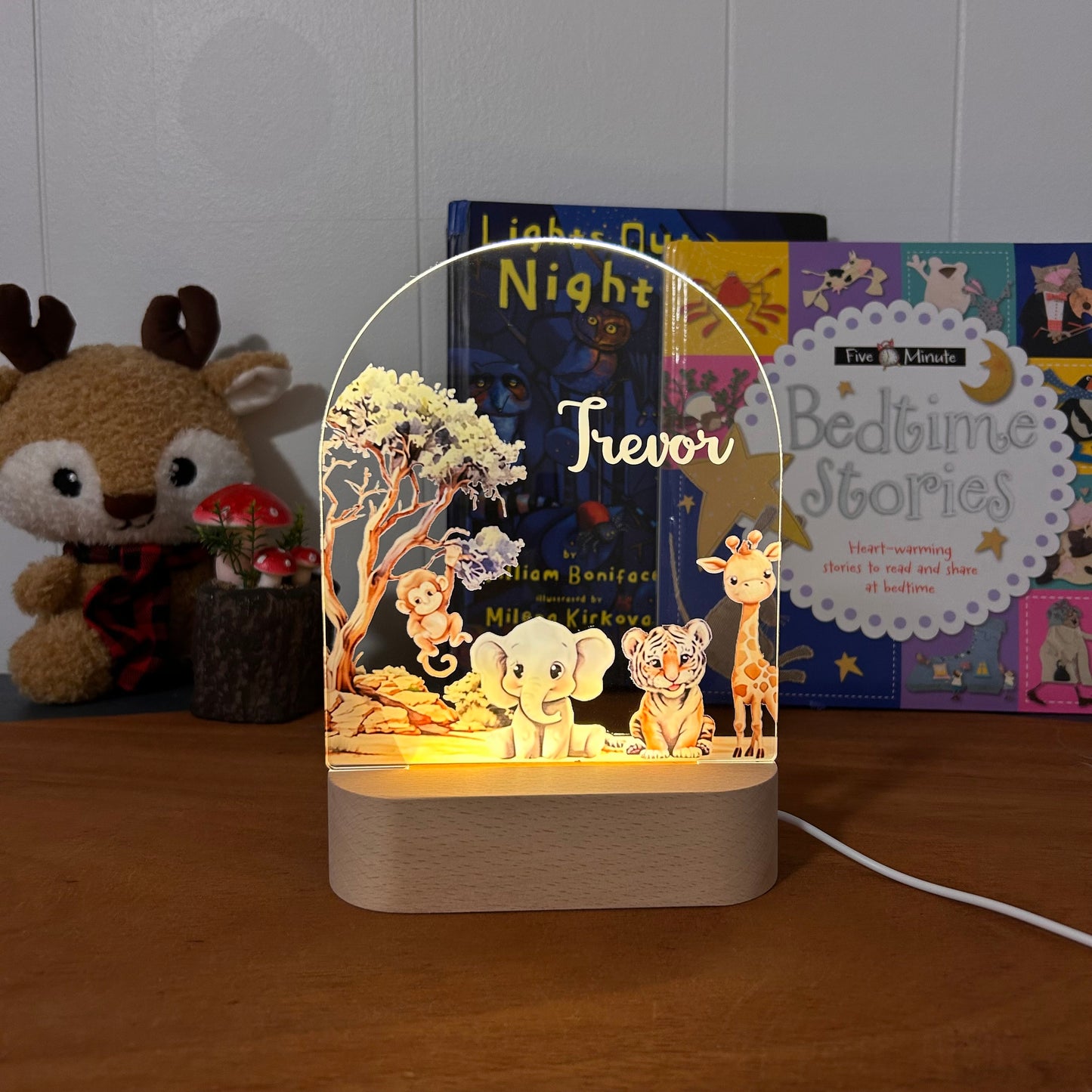 Safari Animals - Personalized Night Light