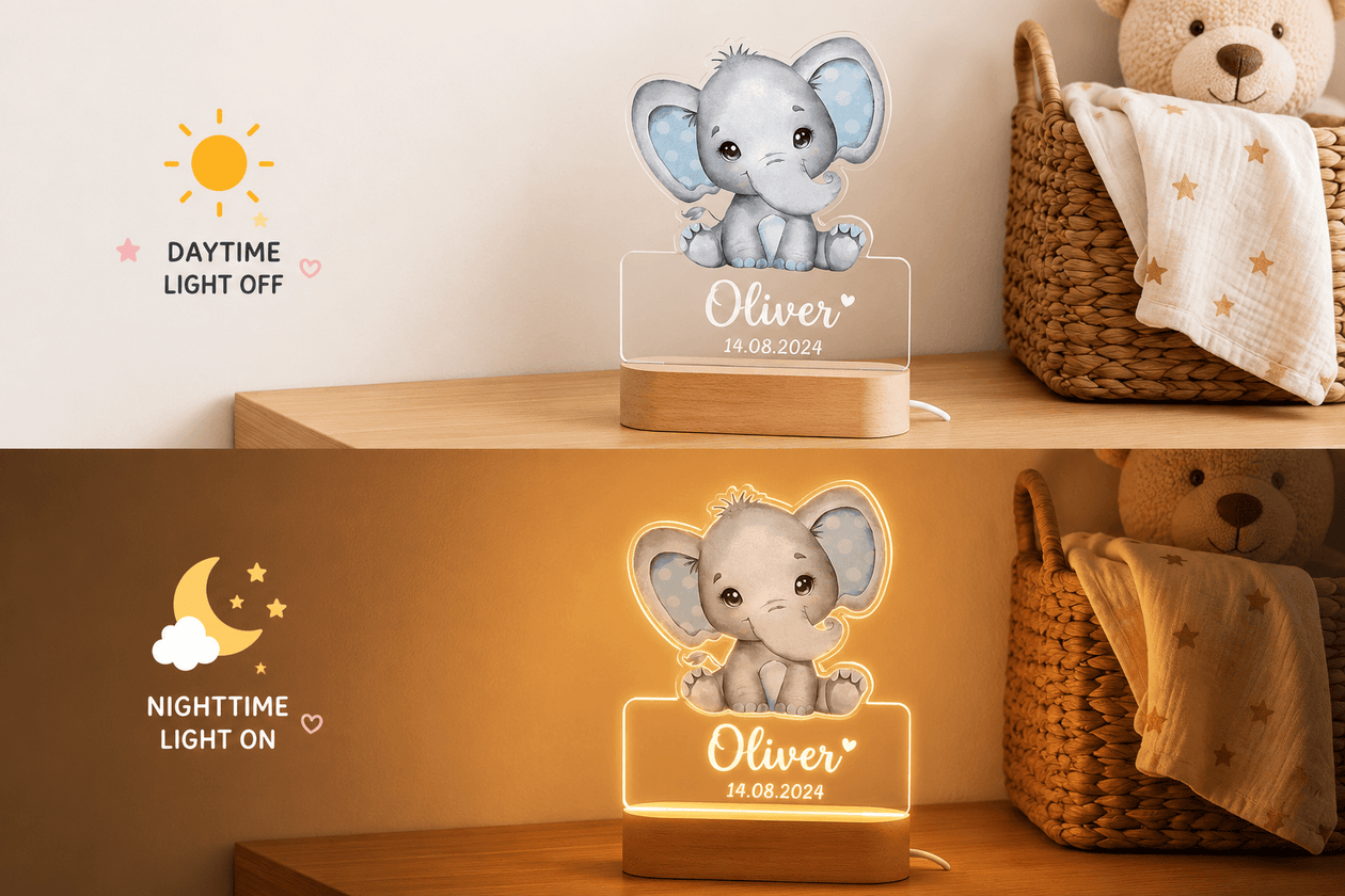 Acrylic customized name light for kids bedroom