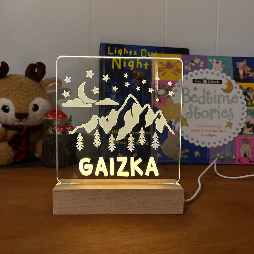 Mountains -  Personalized Night Light