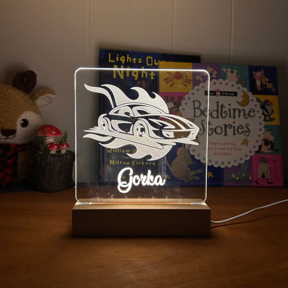 Race Car - Personalized Night Light