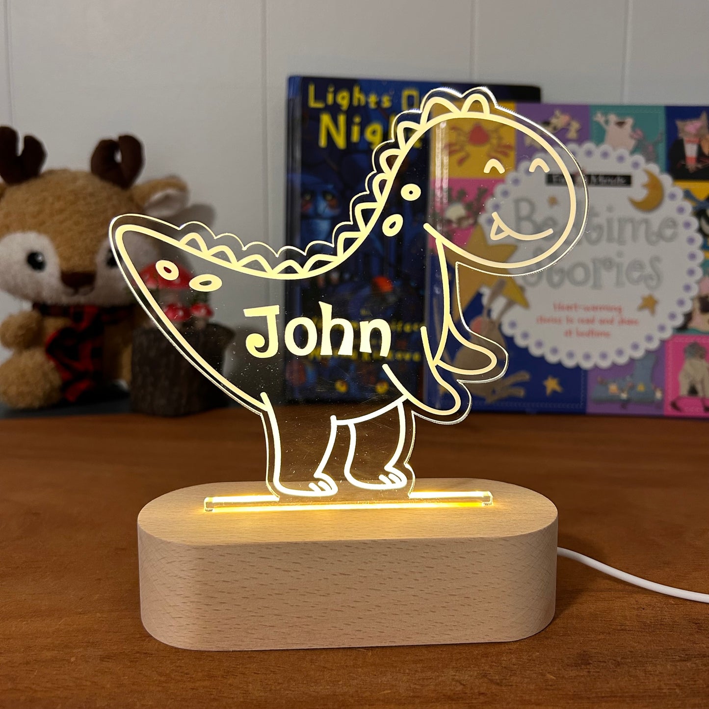 Velociraptor Dinosaur - Personalized Night Light