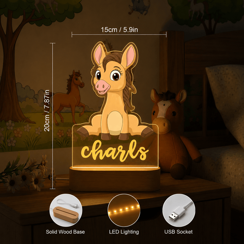 Donkey Personalized Name Light