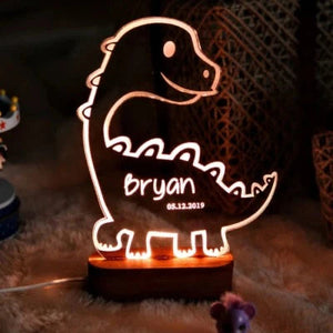 Allosaurus dinosaur personalized night light