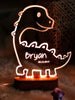 3D Dinosaur Custom Night Lights with Custom Name and Date