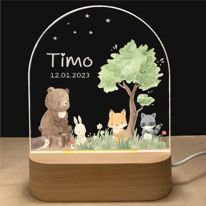 Animals by a tree custom night light 