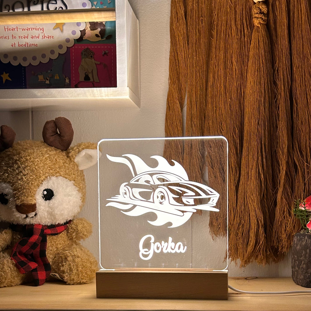 Race Car - Personalized Night Light