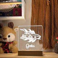 Race Car - Personalized Night Light - Custom Table Lamps