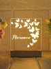 Butterflies personalized night lamp for kids with name 