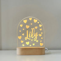 Kids night light with custom name 