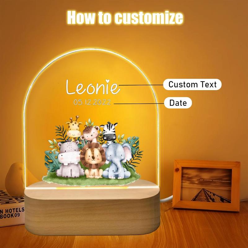 Custom night light customization details