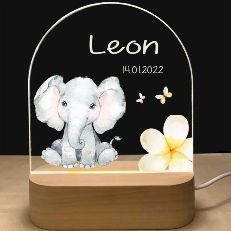 Elephant custom night light