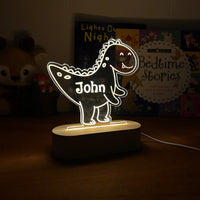 Velociraptor Dinosaur - Personalized Night Light