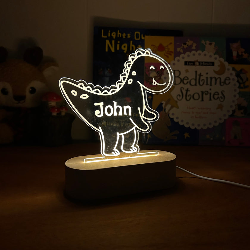Velociraptor Dinosaur - Personalized Night Light