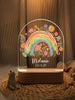 Rainbow Flower personalized night light