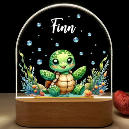 Turtle personalized night light