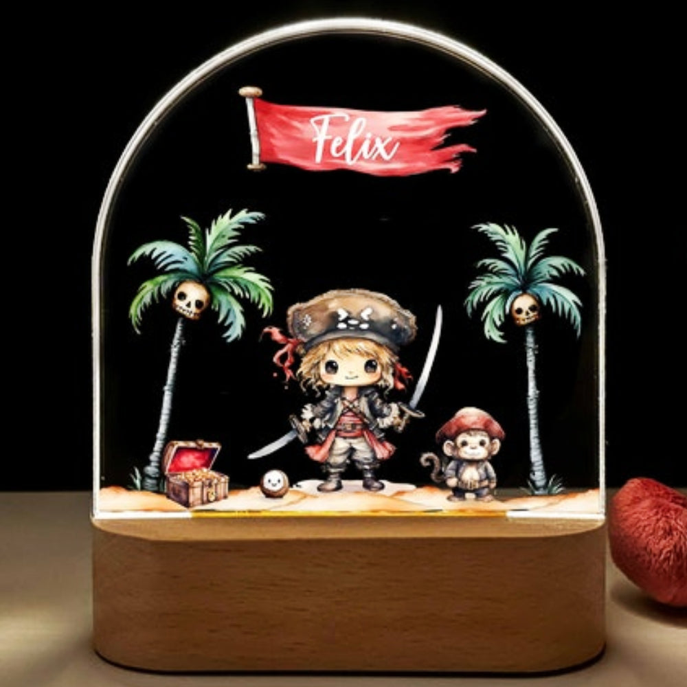 Pirates personalized night light