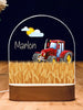 Red Tractor Personalized night light 
