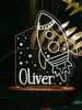  kids Rocket personalized night lamp with name