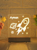 Kids Personalized LED Night Lights with Custom Name and Date