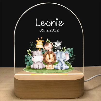 Six animals custom night light