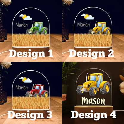 Tractor options personalized night light 