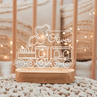 Train personalized night lamp for kids 