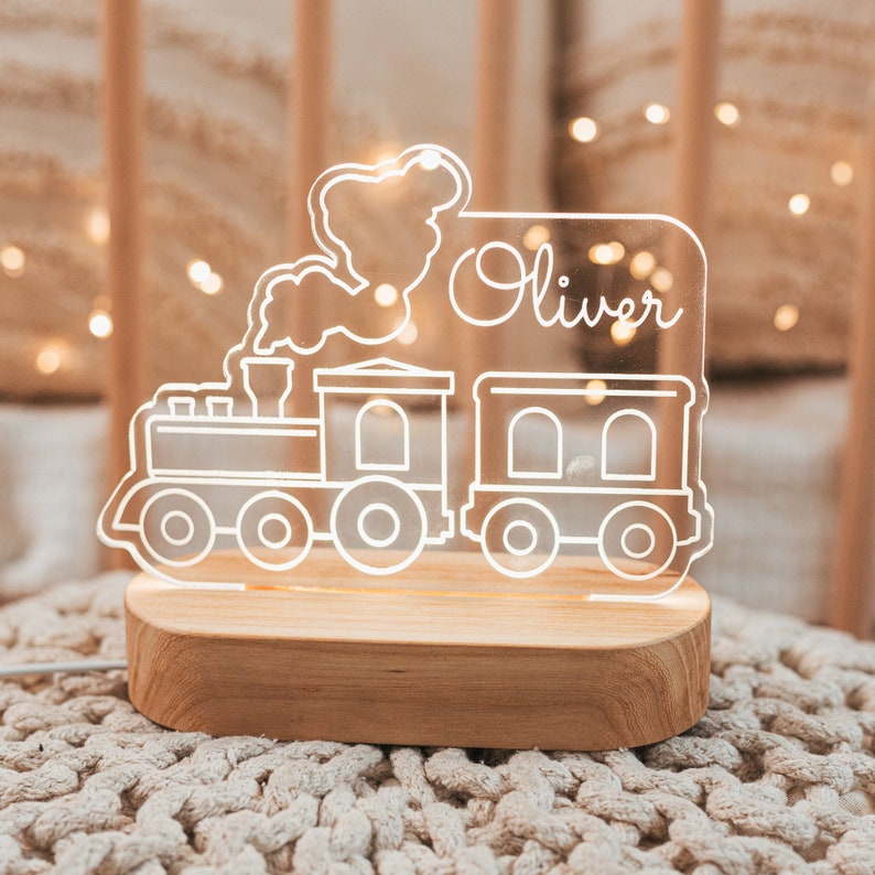 train custom night light 