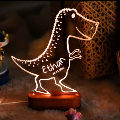 Tyrannosaurusrex dinosaur personalized night light