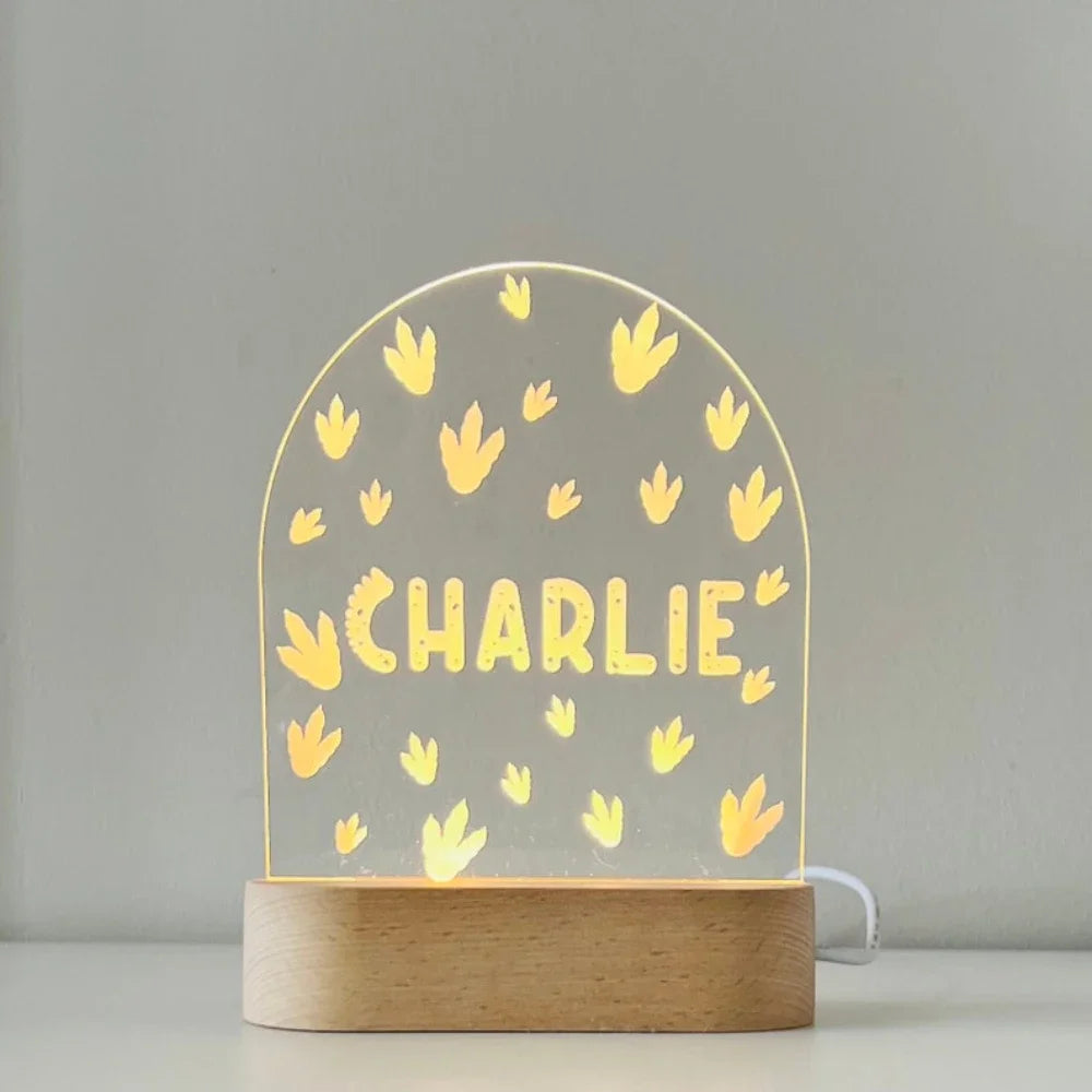 Webbed feet custom name night light