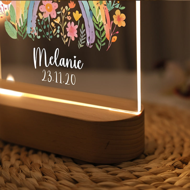  personalized flower night light