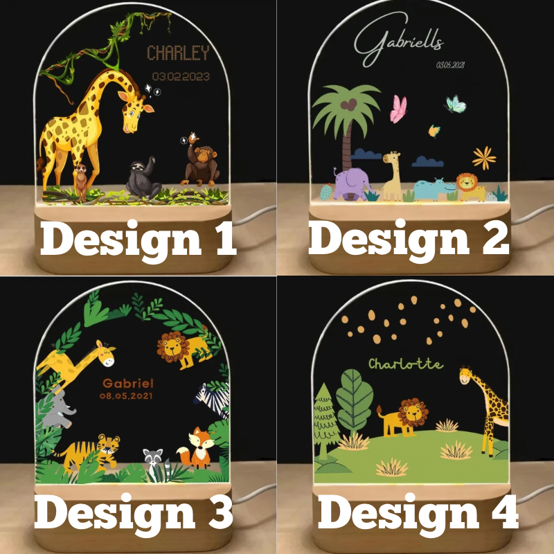 design grid  customized night light for nursery