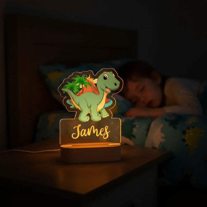 Bedtime glow sleeping child