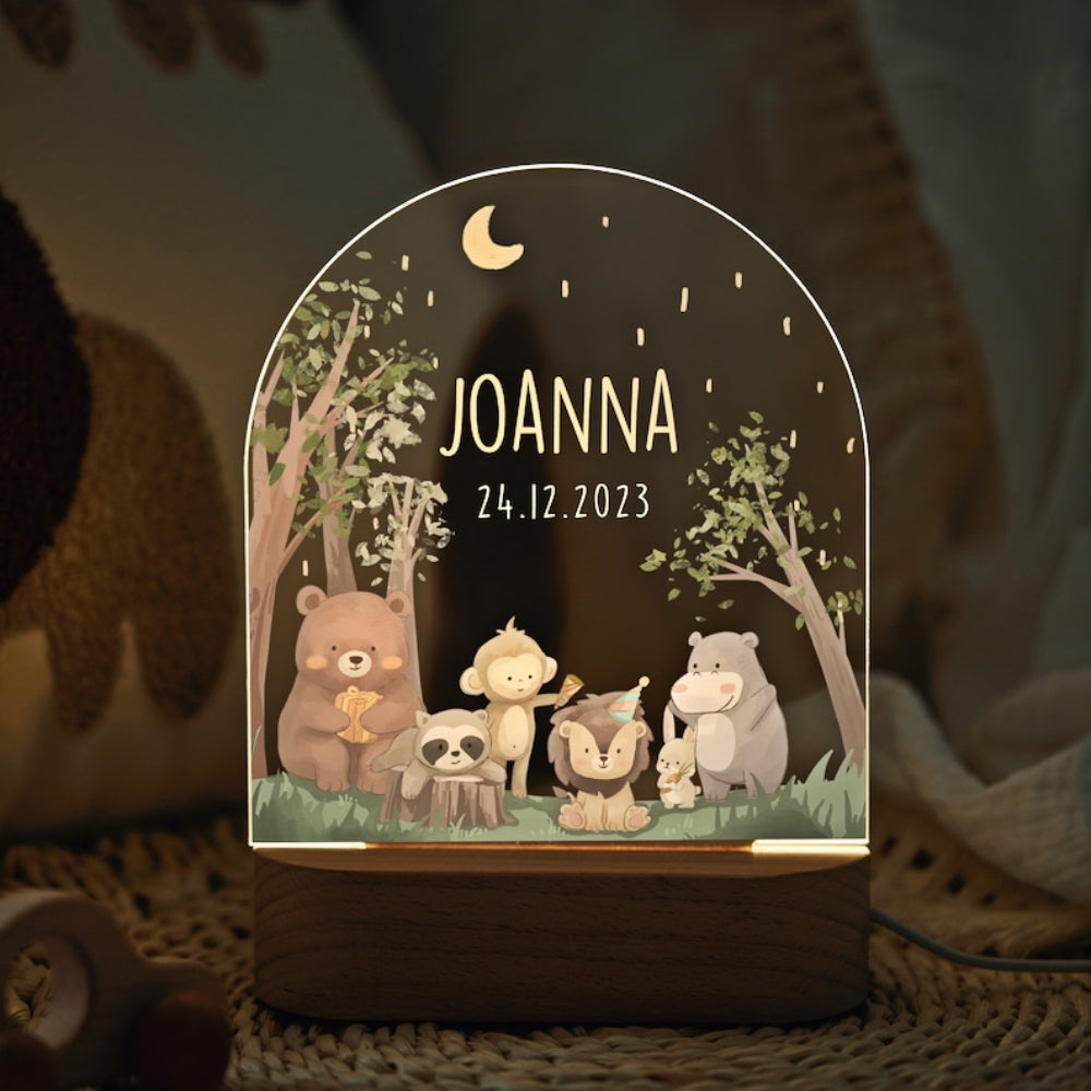 birthday celebration personalized night light