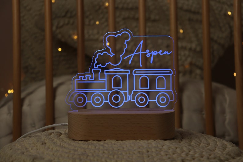 train custom night light 