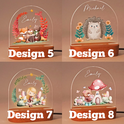 cute animals design custom name light pg