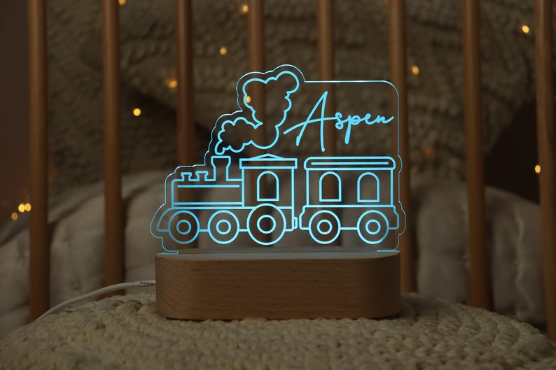 train custom night light 