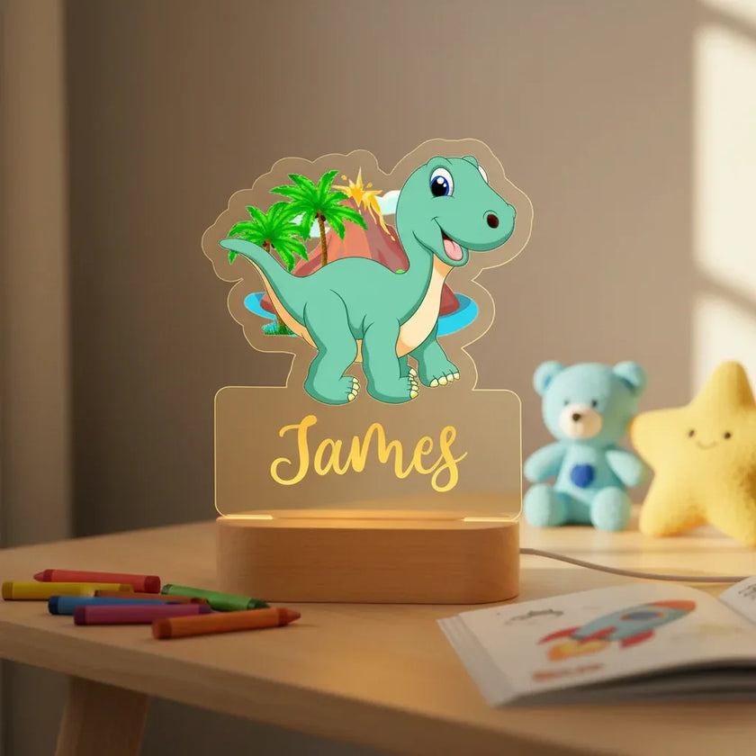 Dino desk close-up