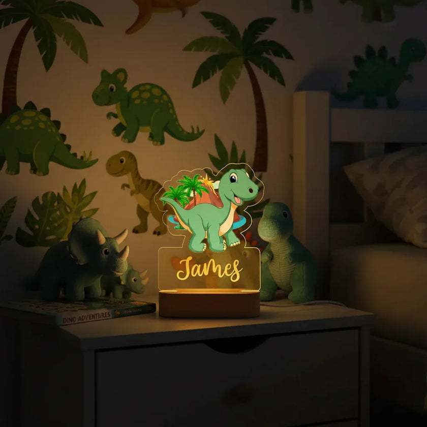 Dino themed room nightstand