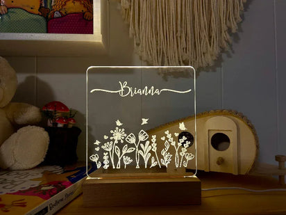 flower_name_light - Custom Table Lamps