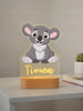 Koala Personalized Kids Animal Night Light Custom Name Acrylic Lamp for Kids Bedroom