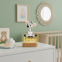 Personalized Children Animal Night Light Custom Name Acrylic Lamp Baby Kids Bedroom Decoration Neonate Birthday Christmas Gift